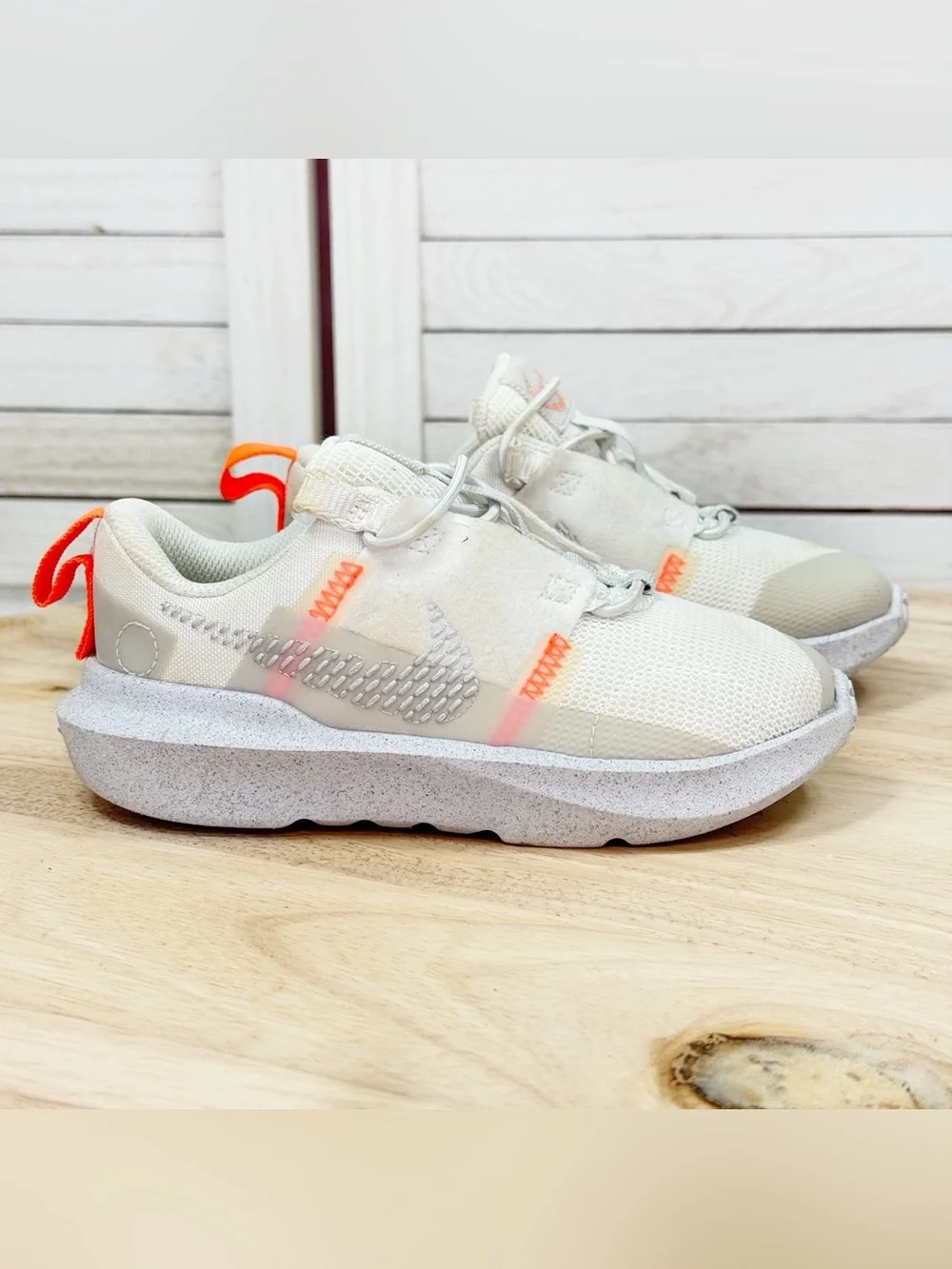 Nike Kids Crater Impact Slip On Sneakers Summit White Size 10 DB3553-100